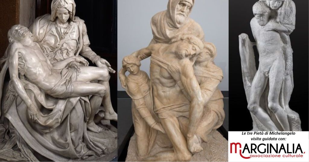 Le tre Pietà di Michelangelo a confronto