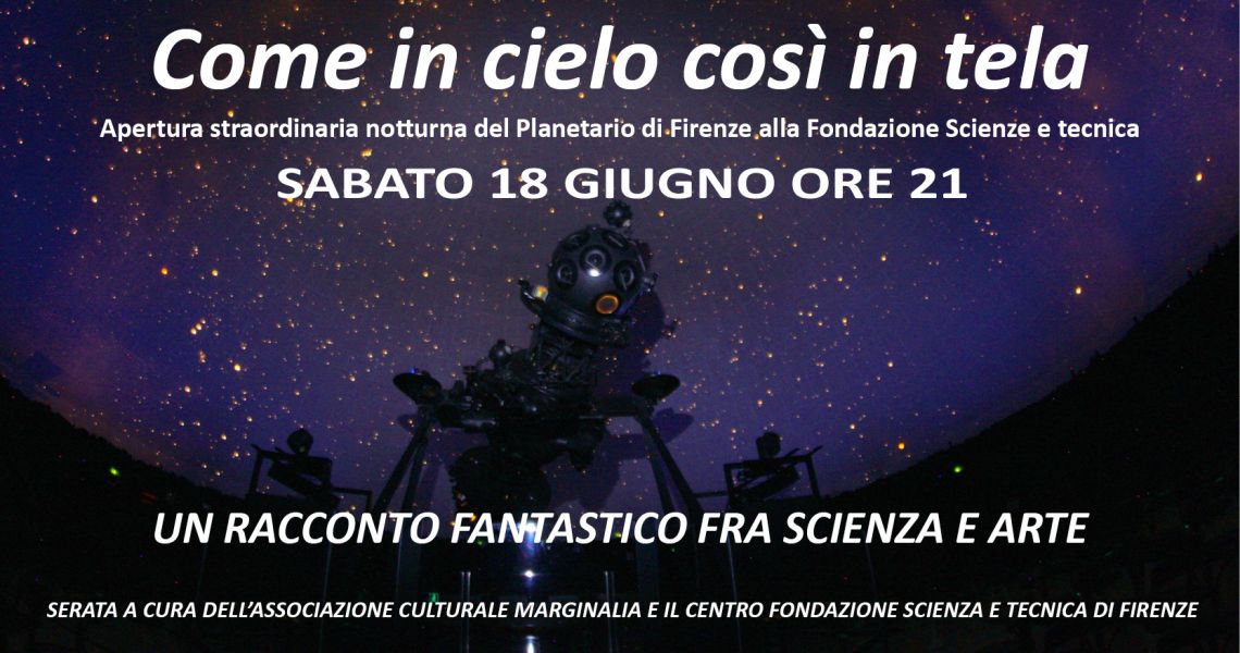 Al Planetario di Firenze, come in cielo così in tela
