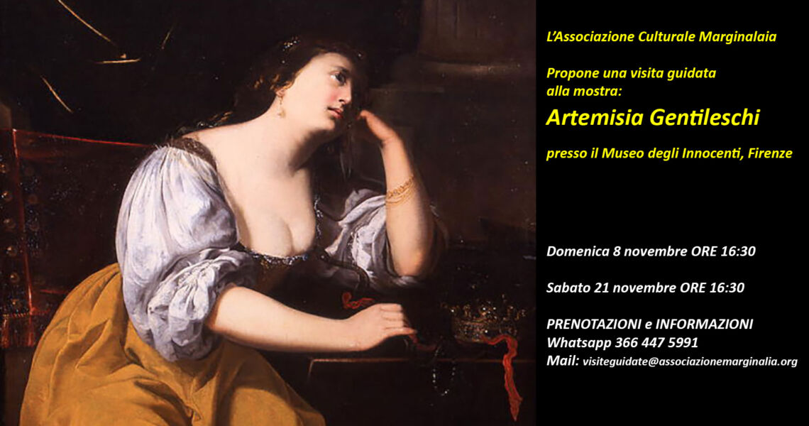 ARTEMISIA GENTILESCHI, visite guidate con Marginalia