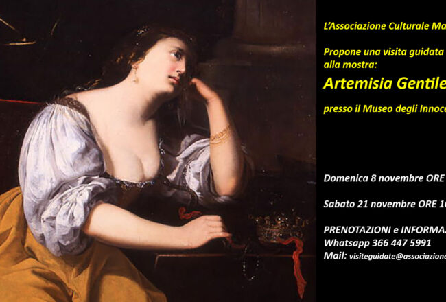 ARTEMISIA GENTILESCHI, visite guidate con Marginalia